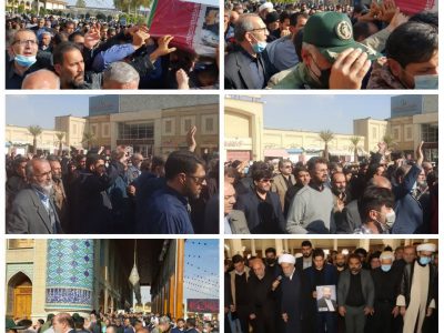 پیکر مطهر شهید اباذر رخ بخش تشییع شد