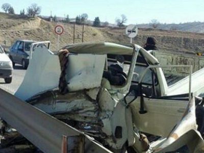 واژگونی وانت پیکارن با ۴ کشته و زخمی