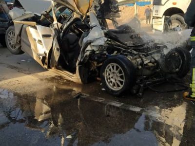 دو حادثه رانندگی در شیراز با ۵ زخمی