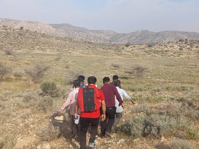 نجات جان مرد گرفتاردر ارتفاعات کوههای گازی وراوی شهرستان مهر