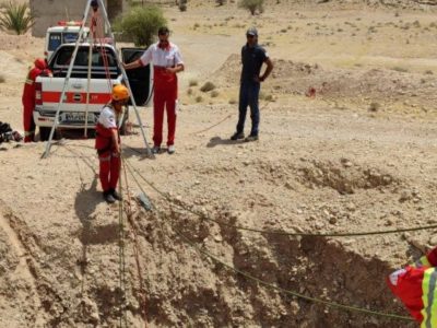 امدادرسانی به مرد ۴۲ ساله پس از سقوط در یکی از قنات‌ های روستای آغصه گراش