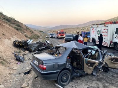 حادثه رانندگی در استهبان با ۴ فوتی