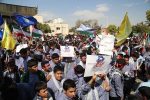 تجمع دانش آموزان شیرازی در حمایت از کودکان غزه