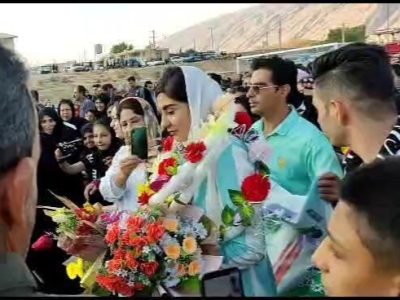 استقبال از دختر دونده طلایی مسابقات پاراآسیایی در سیمکان