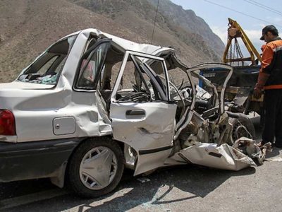 بالگرد برای نجات مصدومان حادثه واژگونی پراید به پرواز در آمد