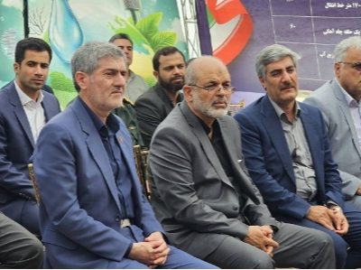 بهره برداری از مخزن آب روستای بید زرد شیراز با حضور وزیر کشور