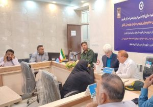 برپایی میز خدمت با حضور مدیر کل بهزیستی فارس در سپیدان
