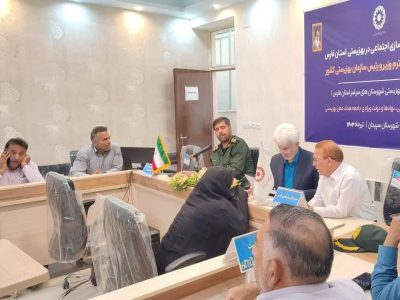 برپایی میز خدمت با حضور مدیر کل بهزیستی فارس در سپیدان