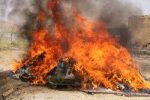 امحای ۷ تن موادمخدر در شیراز