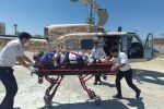 اورژانس هوایی آباده جان مصدوم حادثه تصادف را نجات داد