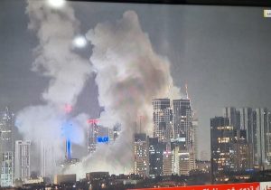 همزمان با پیام رهبرانقلاب، حمله موشکی ایران آغاز شد