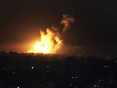 تصویر حمله موشکی ایران به جنوب اراضی اشغالی