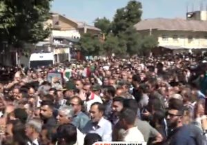 تشییع پیکر سردار سرتیپ شهید علی‌محمد مددالهی در سپیدان