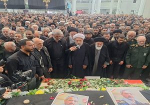 پیکر شهید غیب پرور یار صادق شهدا در خاک آرام گرفت