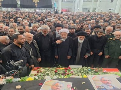 پیکر شهید غیب پرور یار صادق شهدا در خاک آرام گرفت