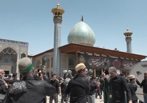 عزاداری تاسوعای حسینی در سومین حرم اهل بیت (ع) در ایران