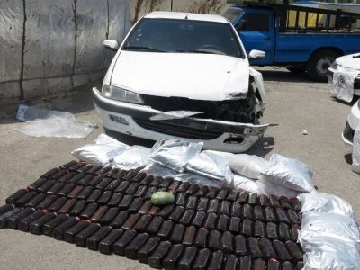 کشف ۲۴۴ کیلوگرم تریاک در جاده قیروکارزین – جهرم