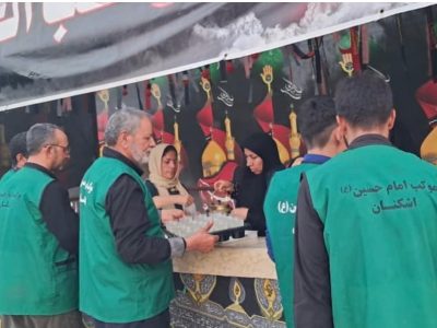 پذیرایی موکب اشکنان از زائران حسینی در کربلا و نجف