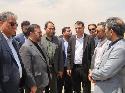 بازدید استاندار فارس از روند ساخت بیمارستان حضرت ولیعصر خرم بید