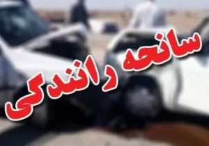 واژگونی خودرو در جهرم با یک کشته و یک مصدوم