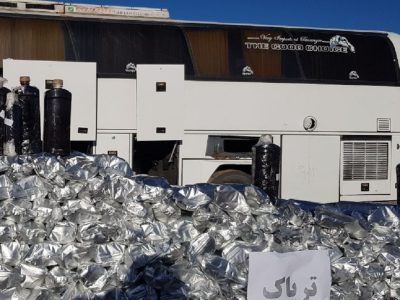 کشف تریاک از اتوبوس در نی ریز