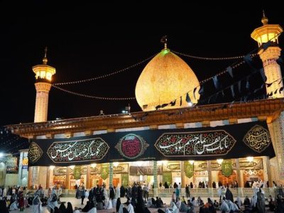 سومین حرم اهل بیت (ع) غرق در عزای امام رضا (ع)