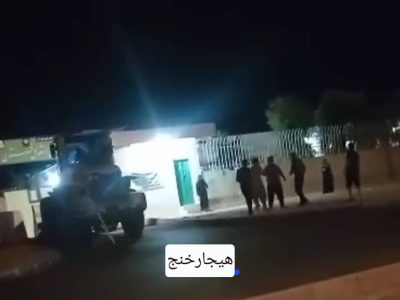 تخریب درب ستاد فرماندهی نیروی انتظامی خنج/فرد خاطی دستگیر شد