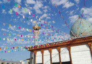 جشن میلاد پیامبر رحمت (ص) و صادق آل محمد (ع) در سومین حرم اهل بیت در ایران