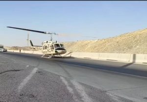 نجات مصدومان تصادف با پرواز اورژانس هوایی آباده