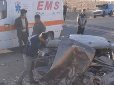 تصادف در جاده سرچهان به قادرآباد، با ۲ کشته و سه مصدوم