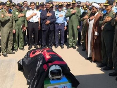 آیین استقبال از پیکر مطهر شهید سرتیپ دوم خلبان مجید کاظمی + تصاویر